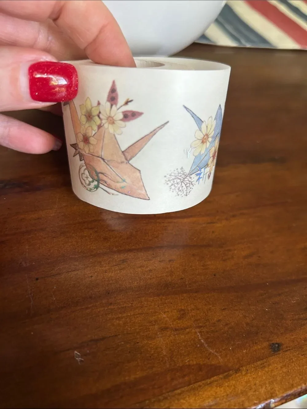 Washi Tape  Origami Crane Party Tape - Multicolor like new